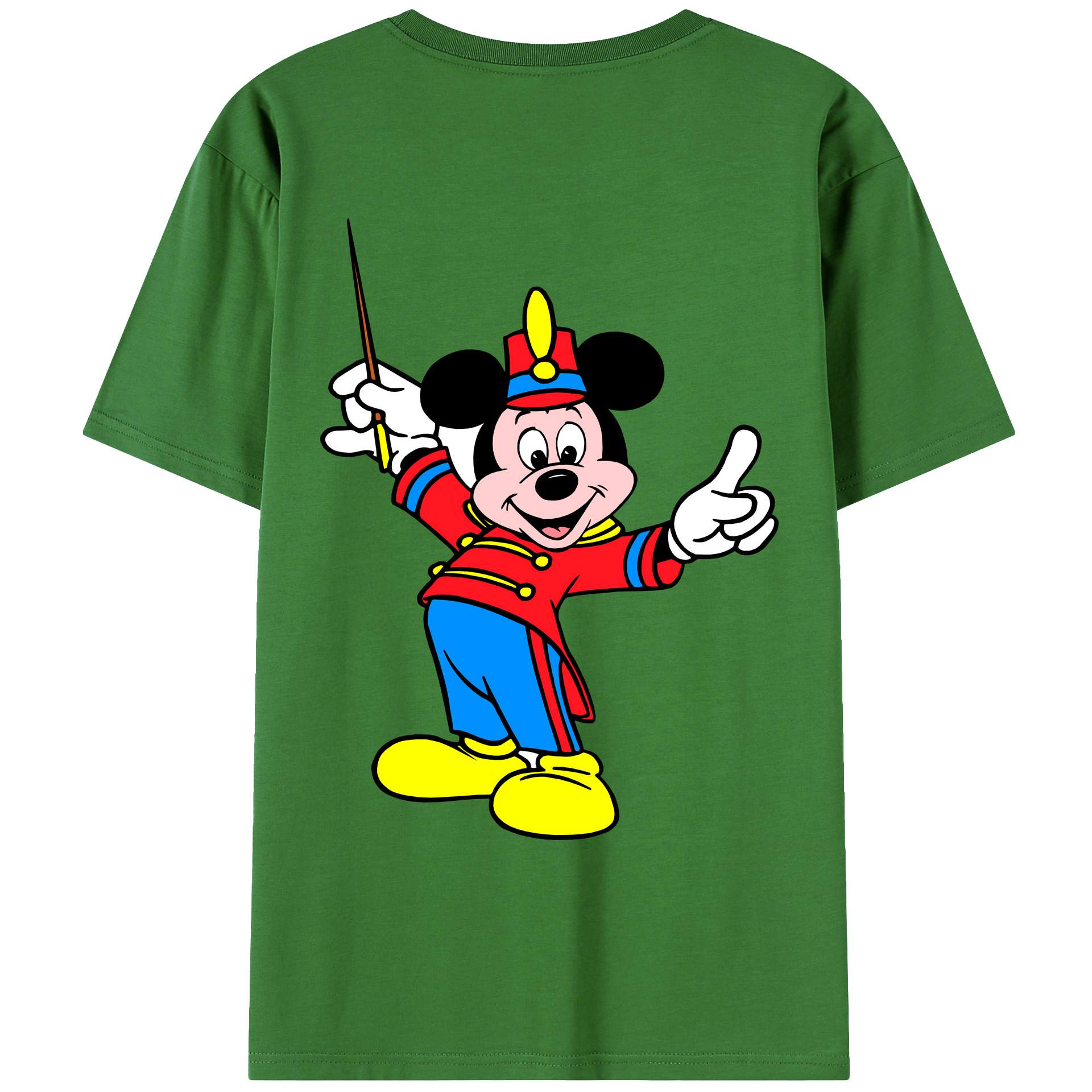 ミッキーマウス Mickey Mouse レディース半袖Tシャツ(バックプリント)